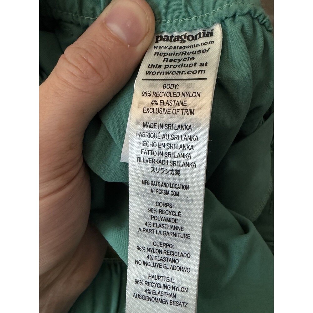 Patagonia Women's Outdoor Everyday Shorts 4" Heartleaf Green Cargo Size L Large - Picture 4 of 4